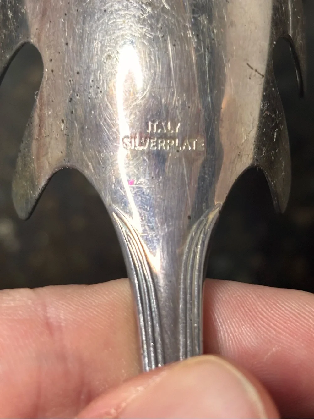 GORMAN HERITAGE Vintage Italian Silverplate 10.5” Decorative Pasta Server